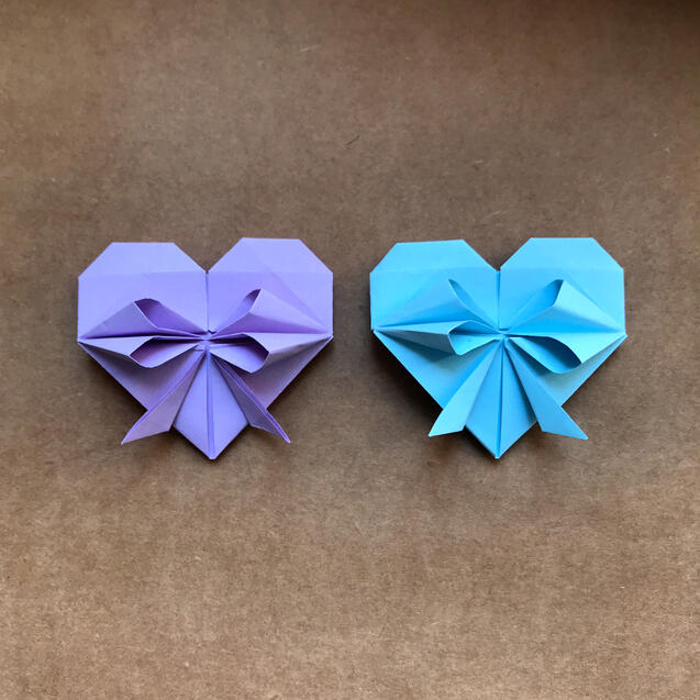 Heart with bow