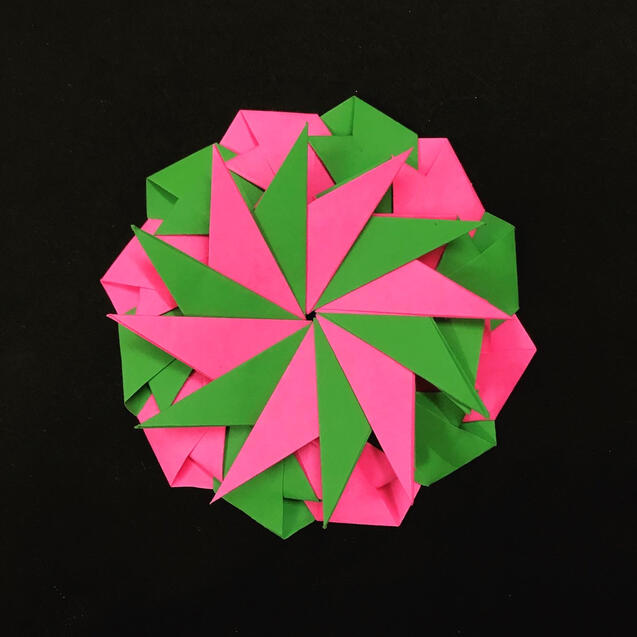 Origami Flower with 12 modules